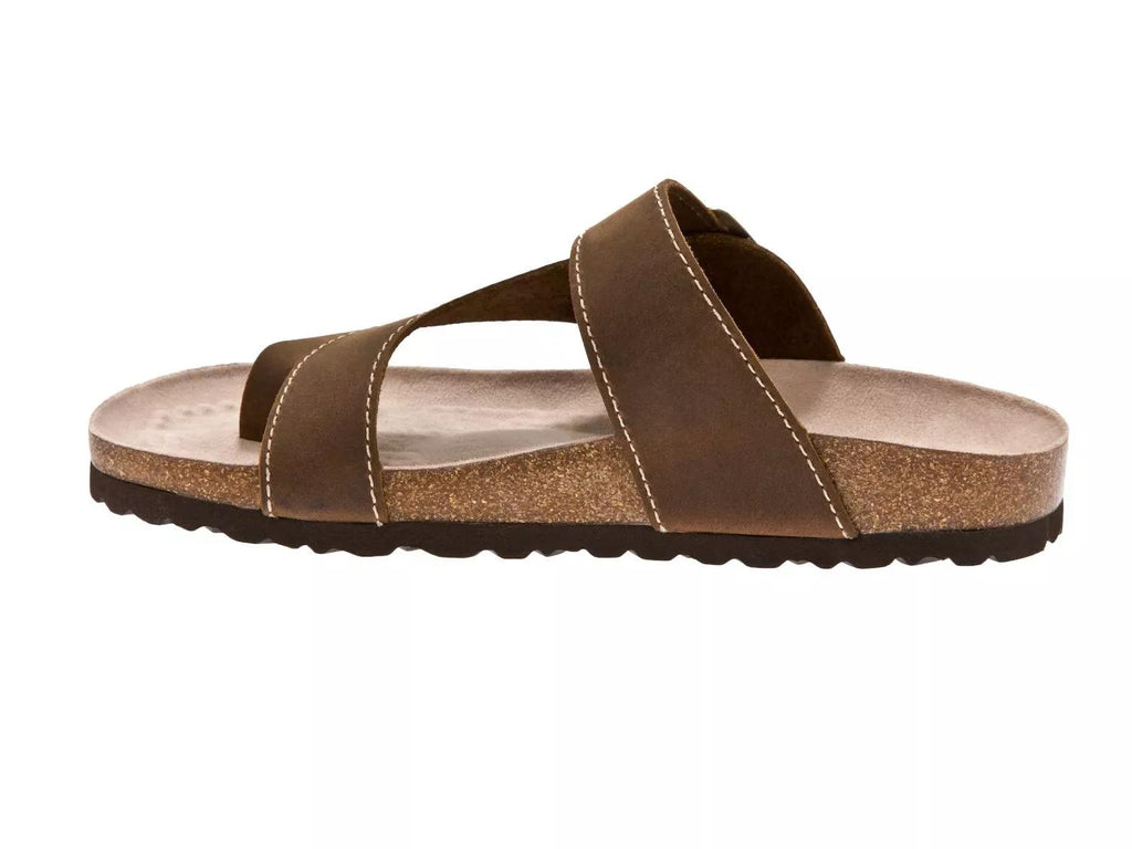 White Mountain Carly Nubuck Flat Sandal