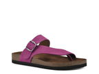 White Mountain Carly Nubuck Flat Sandal
