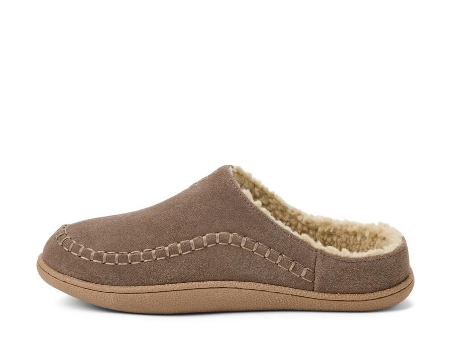 Clarks Suede Stitch Clog Slipper - Men's