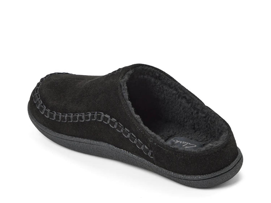 Clarks Suede Stitch Clog Slipper - Men's