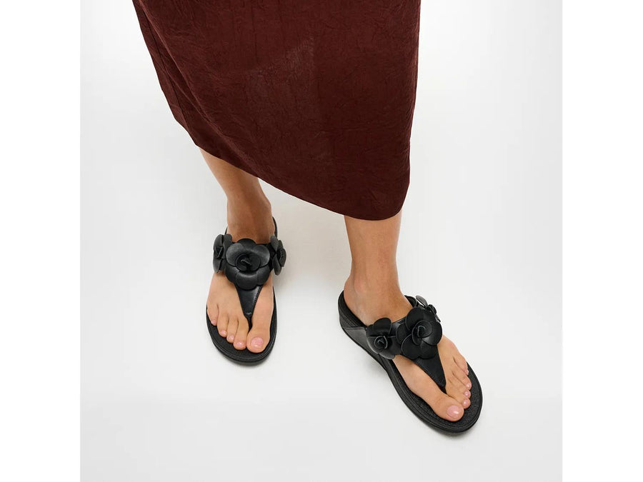 FitFlop Lulu Flower Wedge Sandal