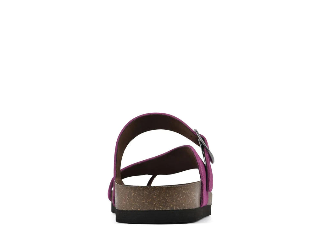 White Mountain Carly Nubuck Flat Sandal