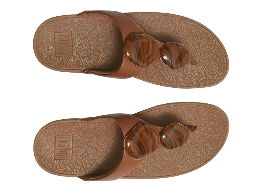 FitFlop Lulu Marbled Stone Wedge Sandal