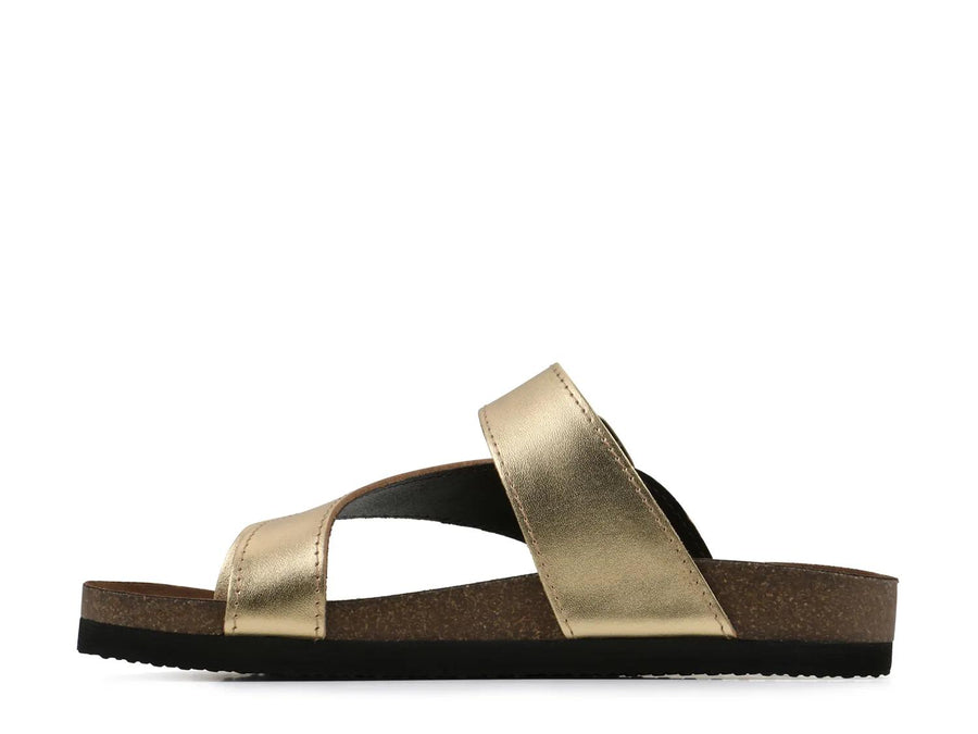 White Mountain Carly Nubuck Flat Sandal