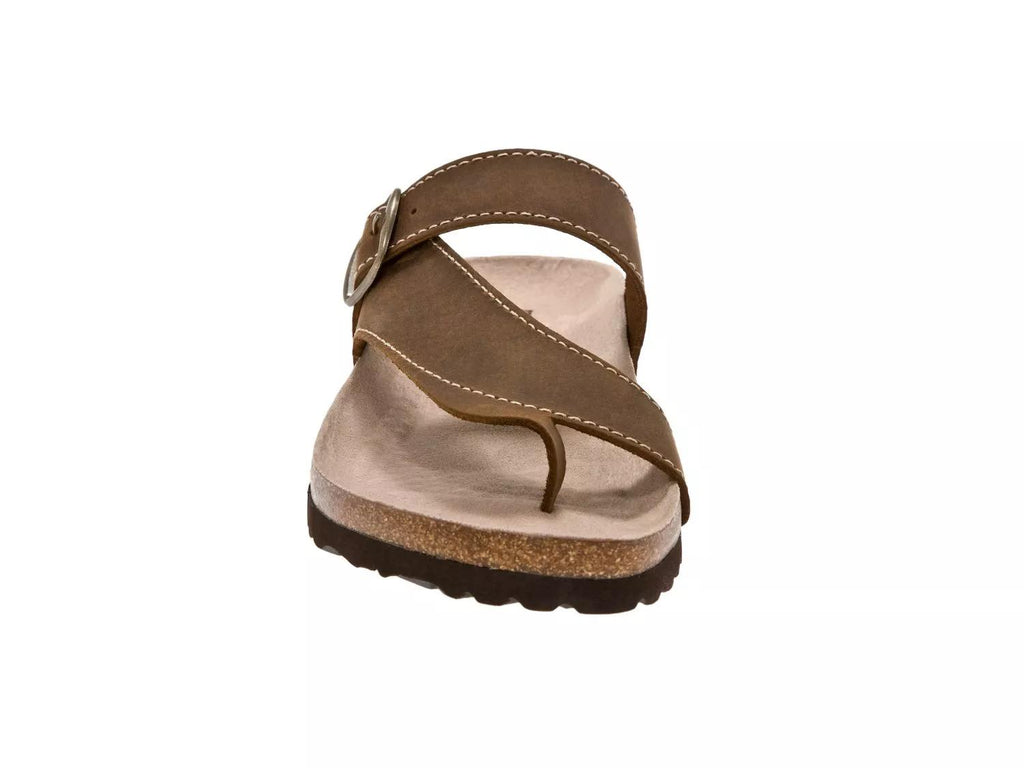 White Mountain Carly Nubuck Flat Sandal
