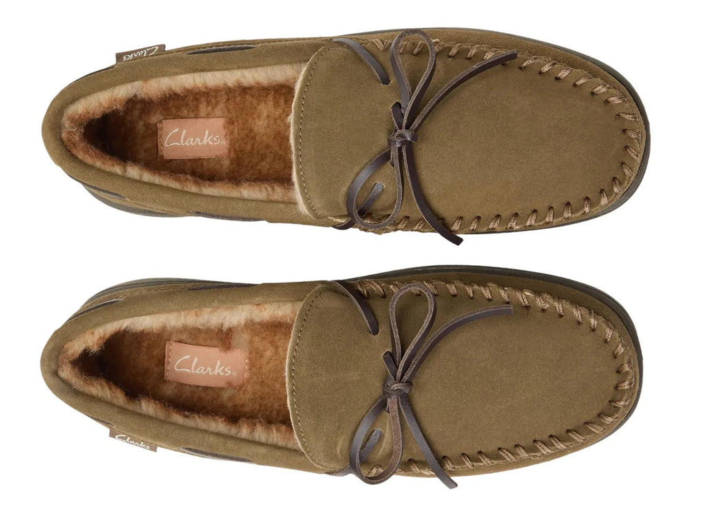 Clarks Suede Lace Slipper - Men's