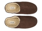 Clarks Suede Stitch Clog Slipper - Men's