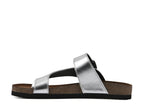 White Mountain Carly Nubuck Flat Sandal