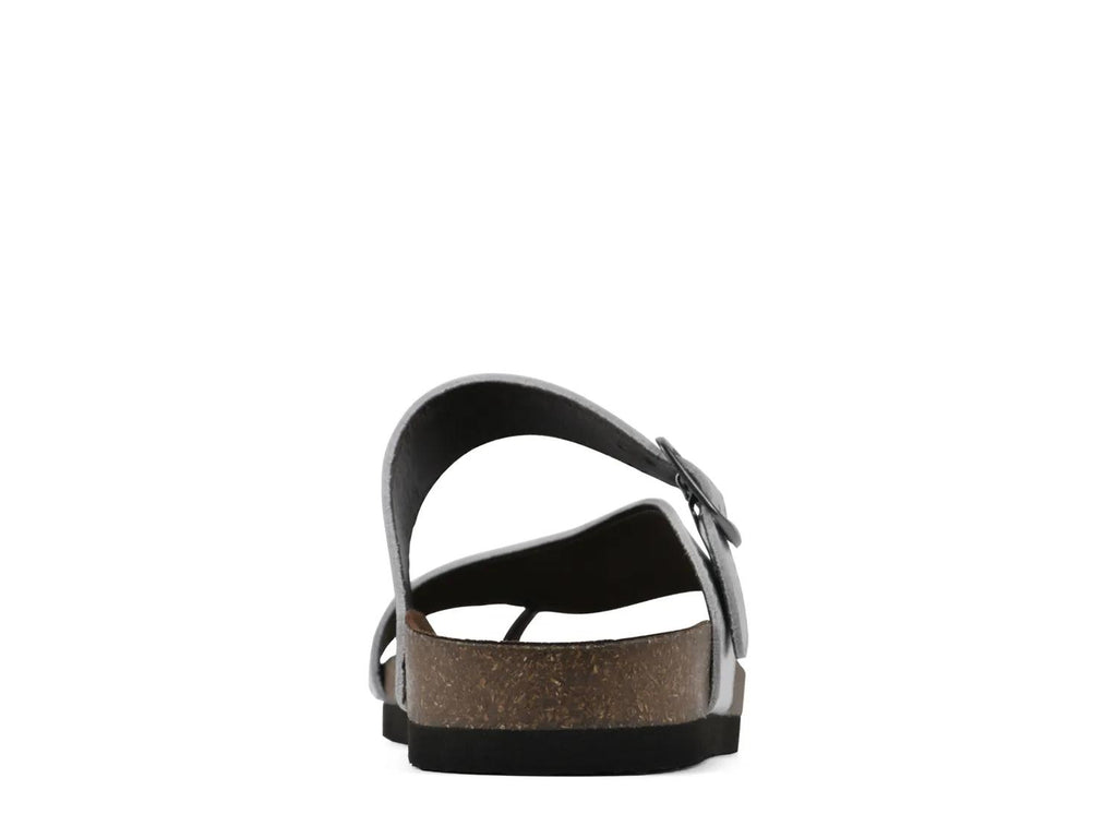 White Mountain Carly Nubuck Flat Sandal