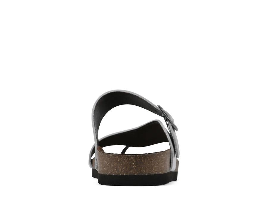 White Mountain Carly Nubuck Flat Sandal
