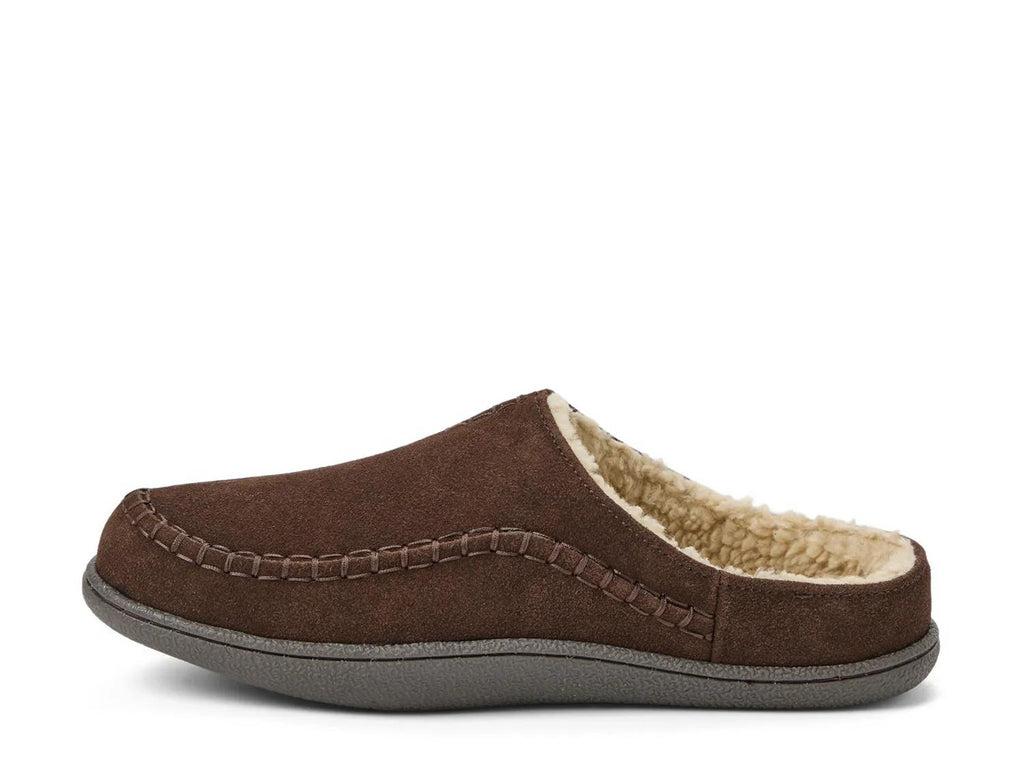 Clarks Suede Stitch Clog Slipper - Men's