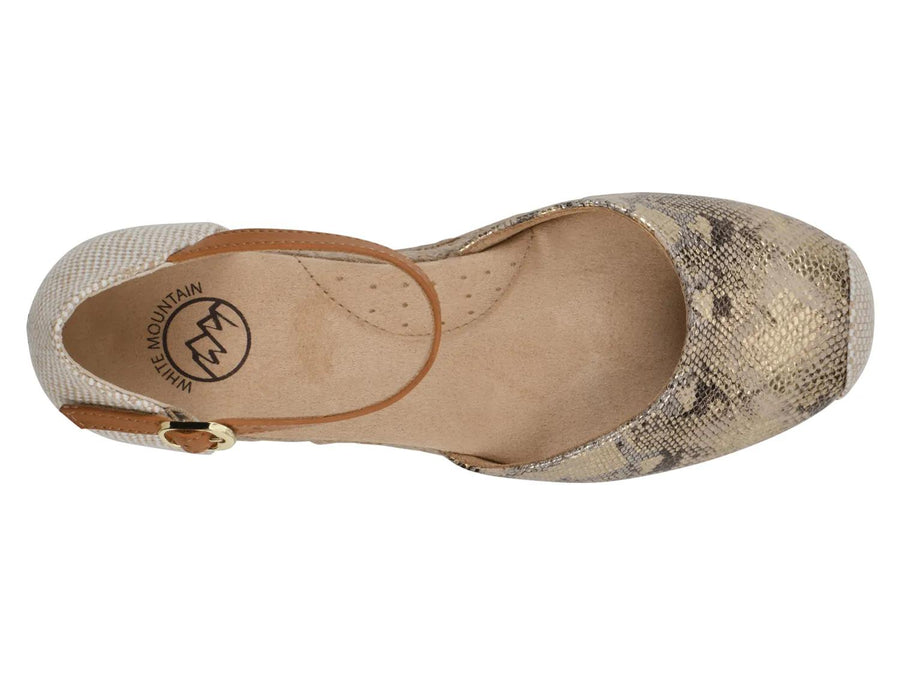 White Mountain Maintain Espadrille Wedge Pump