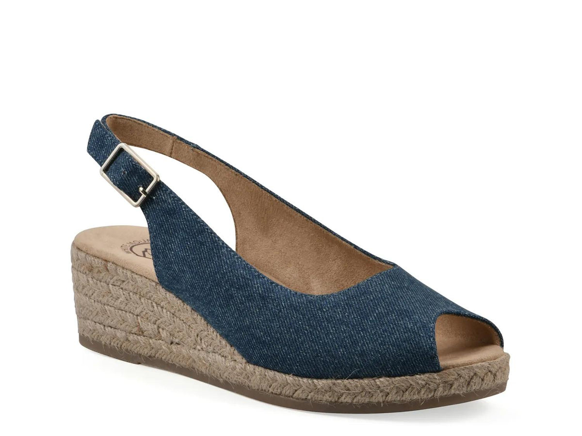 White Mountain Maize Espadrille Wedge Sandal