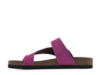 White Mountain Carly Nubuck Flat Sandal