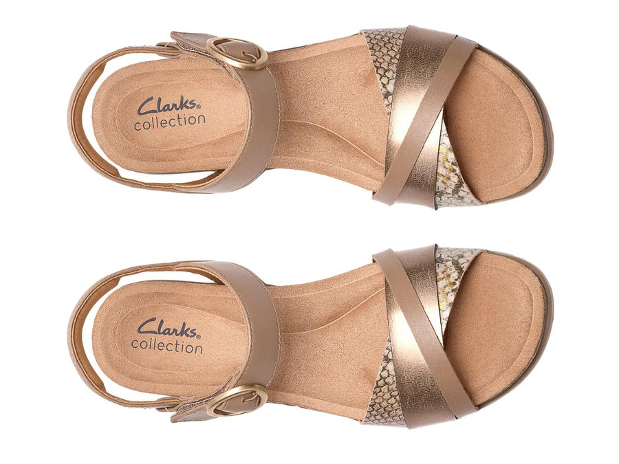 Clarks Kacha Twist Wedge Sandal