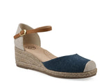 White Mountain Maintain Espadrille Wedge Pump