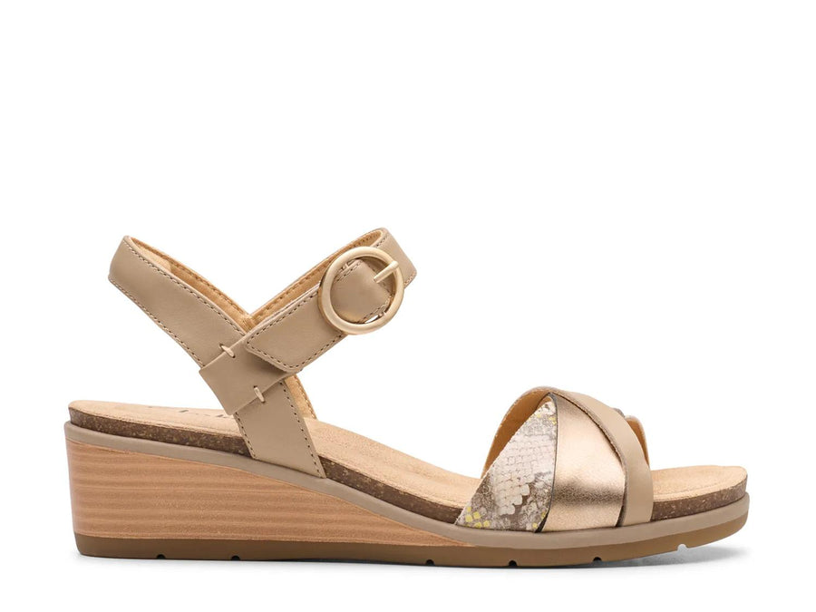 Clarks Kacha Twist Wedge Sandal