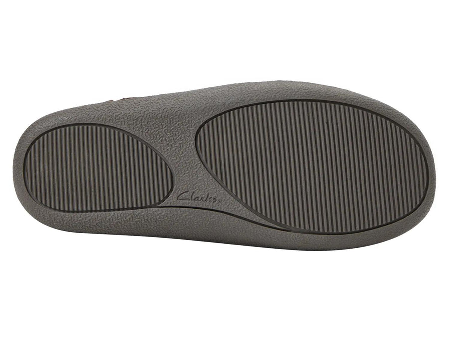 Clarks Suede Stitch Clog Slipper - Men's
