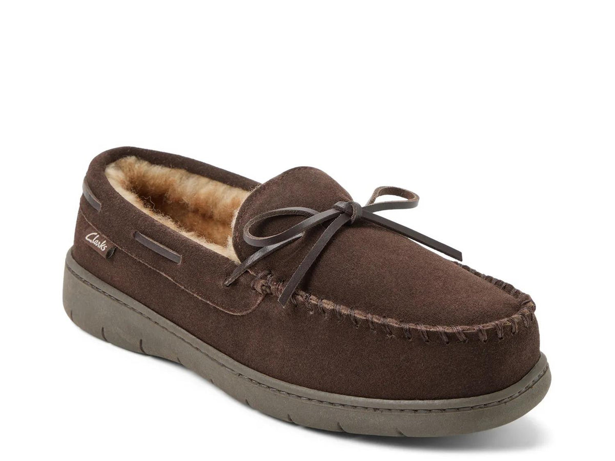 Clarks Suede Lace Slipper - Men's