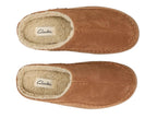Clarks Suede Stitch Clog Slipper - Men's