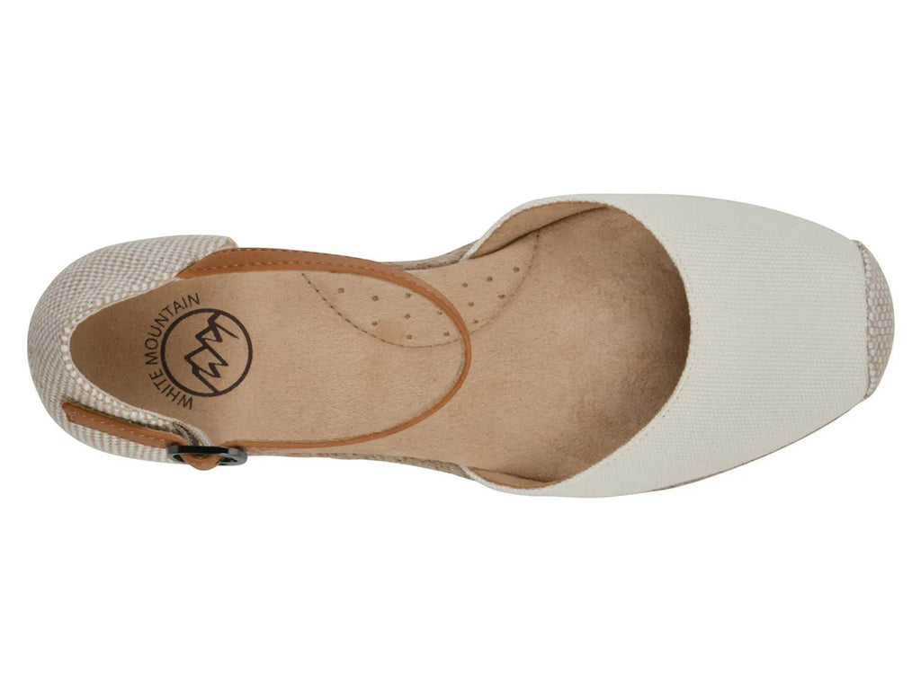 White Mountain Maintain Espadrille Wedge Pump